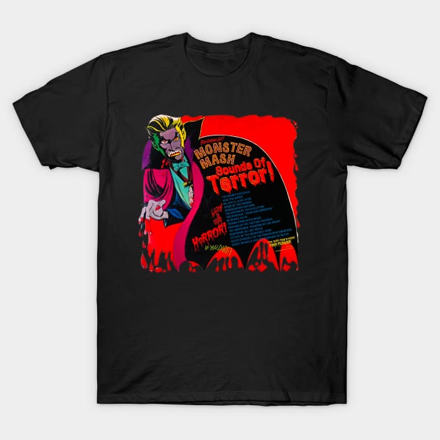 MONSTER MASH Sounds Of Terror! 1974 T-Shirt by Pop Fan Shop